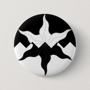 Badge Rond 5 Cm Bonnet de la Porte d'hiver