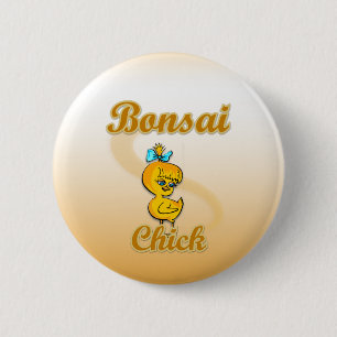 Badge Rond 5 Cm Bonsai Chick