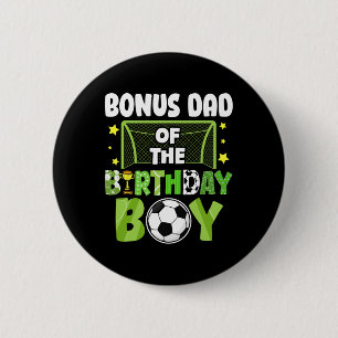 Badge Rond 5 Cm Bonus Papa Anniversaire Garçon Fête Foot Famille