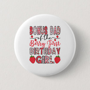 Badge Rond 5 Cm Bonus Papa Du Berry Premier Anniversaire Fille Str