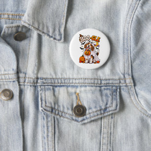 Badge Rond 5 Cm Boo-gle Chien Fantôme Beagle Halloween Mignon