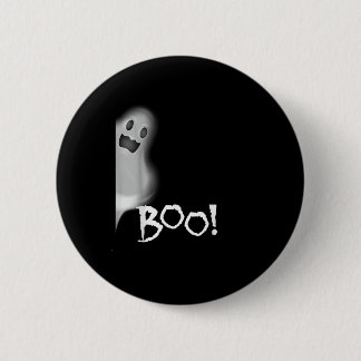 Badge Rond 5 Cm Boo ! Halloween effrayant cachant Funny Peekaboo