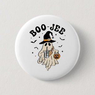 Badge Rond 5 Cm Boo Jee Ghost Cute Drôle Halloween