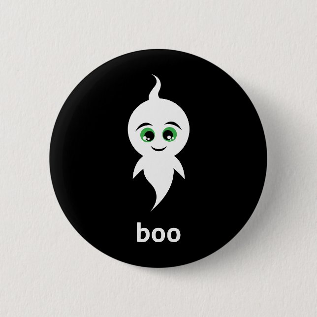 Badge Rond 5 Cm Boo the Ghost (Devant)