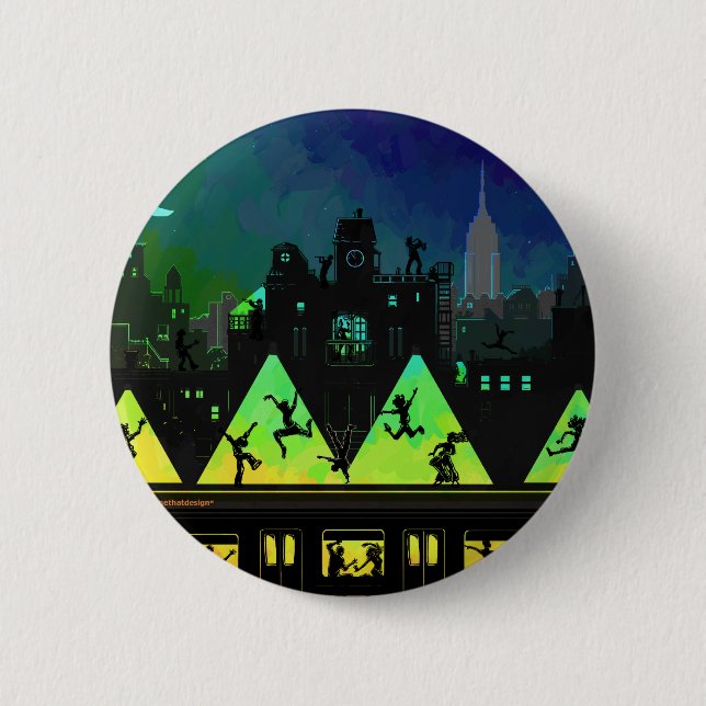 Badge Rond 5 Cm Boogie Nights New York (Devant)