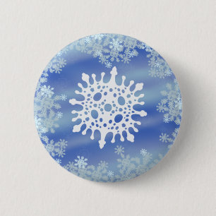 Badge Rond 5 Cm Bords givrés VI