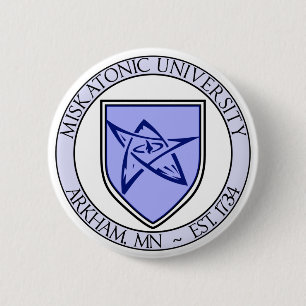 Badge Rond 5 Cm Borne 2" d'université de Miskatonic