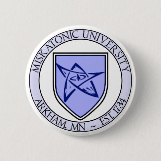 Badge Rond 5 Cm Borne 2" d'université de Miskatonic