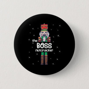 Badge Rond 5 Cm Boss Nutcracker Famille Correspondant Funny Pajama