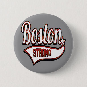 Badge Rond 5 Cm Boston élégant fort