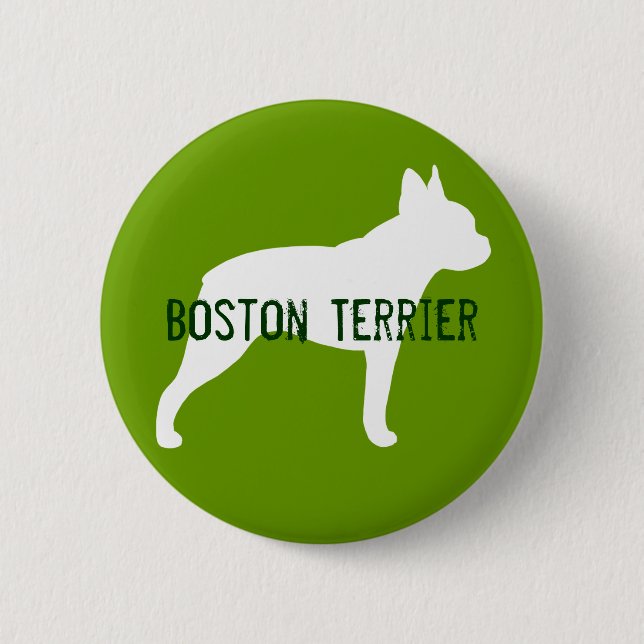 Badge Rond 5 Cm Boston Terrier (Devant)