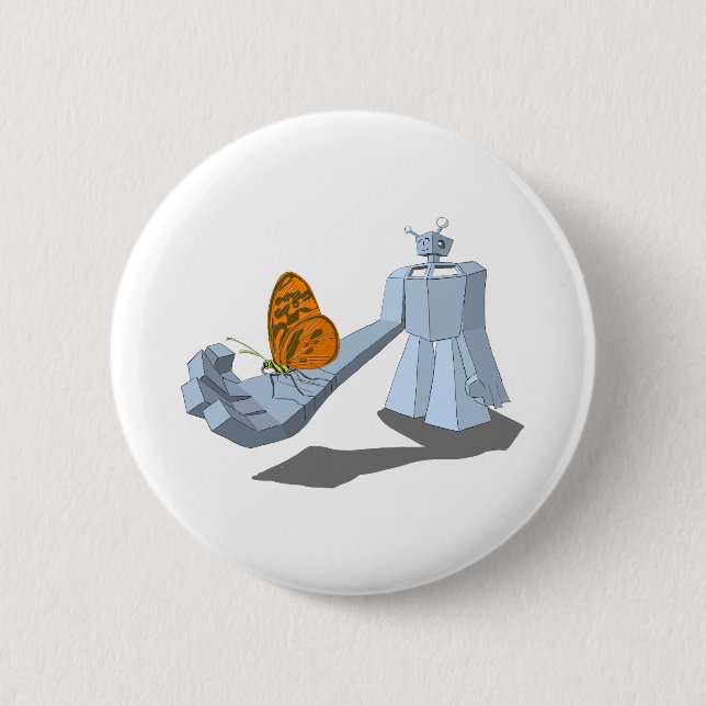 Badge Rond 5 Cm Bot-terfly (Devant)