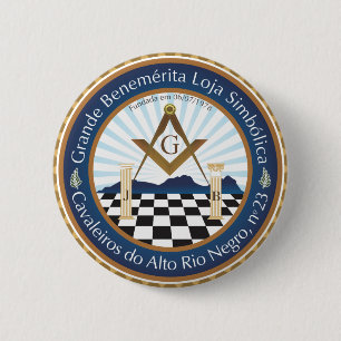 Badge Rond 5 Cm Boton Freemason CARN Amazone