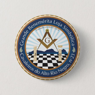 Badge Rond 5 Cm Boton Freemason CARN Amazone