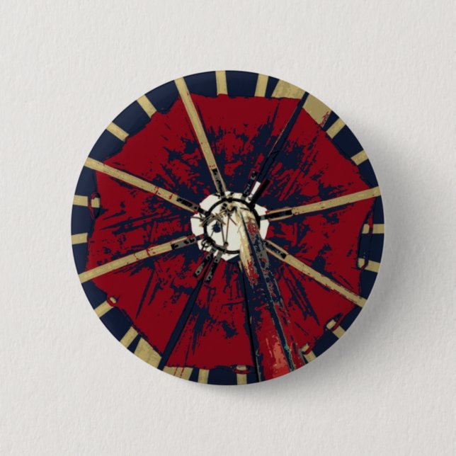 Badge Rond 5 Cm Boton : Tente (Devant)