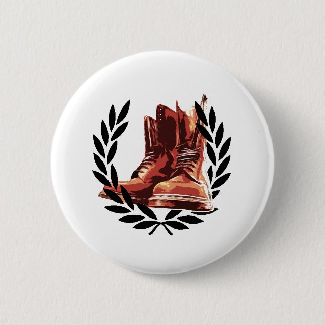Badge Rond 5 Cm bottes de peaux (Devant)