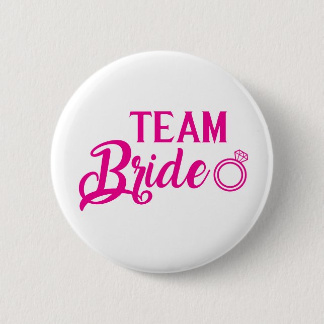 Badge Rond 5 Cm Botton Team Bride (Devant)