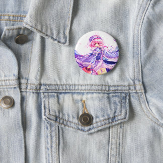 Badge Rond 5 Cm Botton - Yuyuko Saigyouji -Touhou