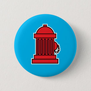 Badge Rond 5 Cm Bouche d'incendie