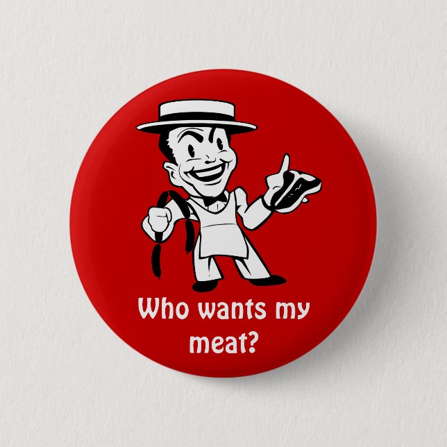 Badge Rond 5 Cm Boucher rétro (Devant)