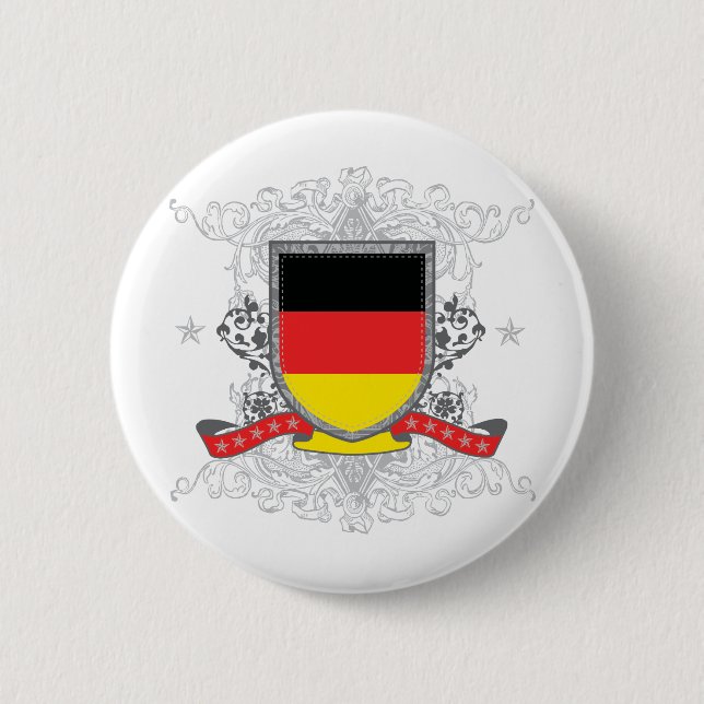 Badge Rond 5 Cm Bouclier de l'Allemagne (Devant)