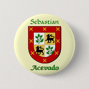 Badge Rond 5 Cm Bouclier familial Acevado personnalisé
