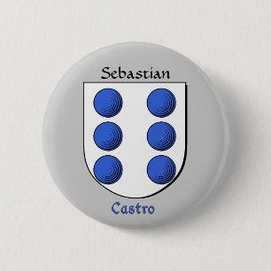 Badge Rond 5 Cm Bouclier historique Castro personnalisé