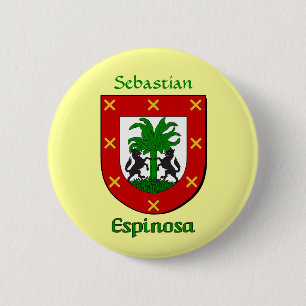 Badge Rond 5 Cm Bouclier historique Espinosa personnalisé