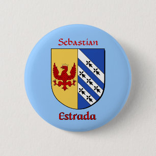 Badge Rond 5 Cm Bouclier historique Estrada personnalisé