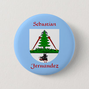 Badge Rond 5 Cm Bouclier historique personnalisé Fernandez