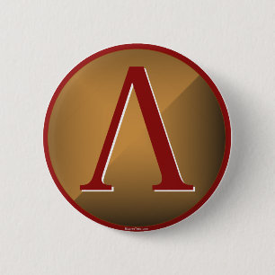 Badge Rond 5 Cm Bouclier spartiate de lambda