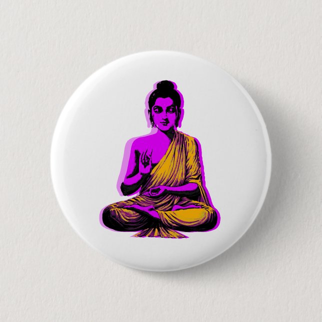 Badge Rond 5 Cm Bouddha (Devant)