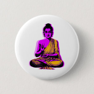 Badge Rond 5 Cm Bouddha