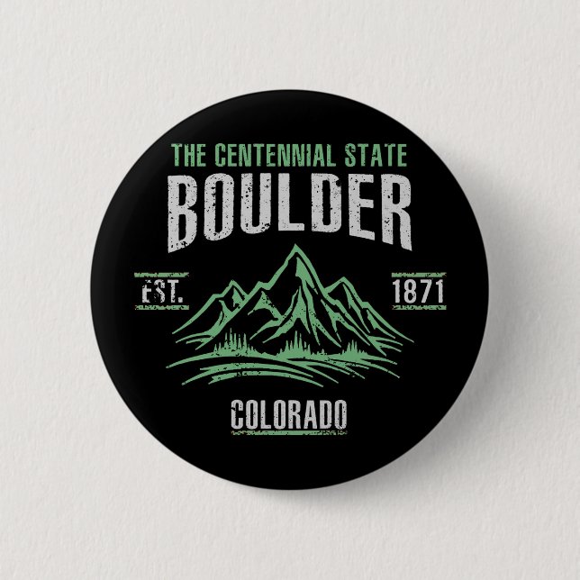 Badge Rond 5 Cm Boulder (Devant)