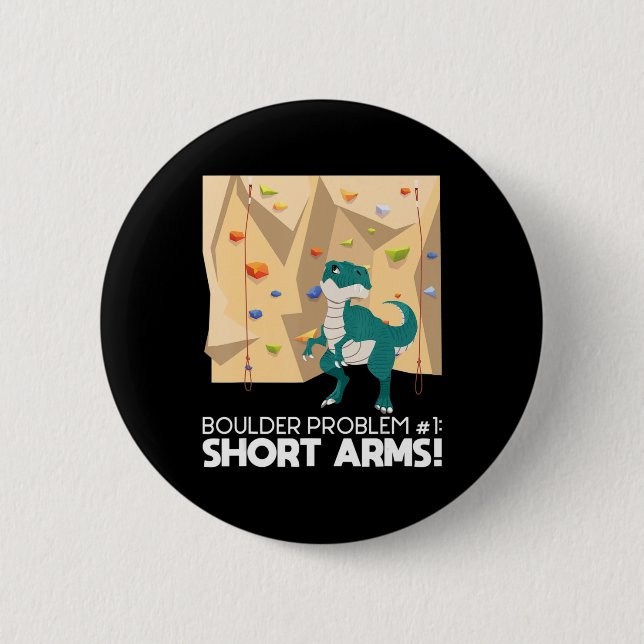 Badge Rond 5 Cm Bouldering T Rex Wall Climber Rock Escalade Mounta (Devant)