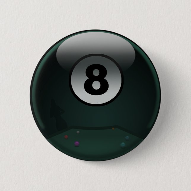Badge Rond 5 Cm Boule 8 (Devant)