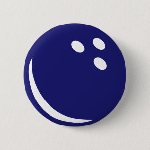 Badge Rond 5 Cm Boule de bowling
