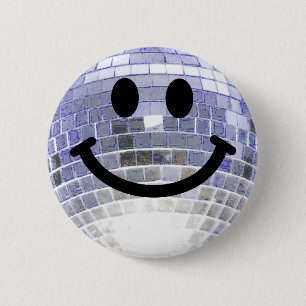 Badge Rond 5 Cm Boule de disco