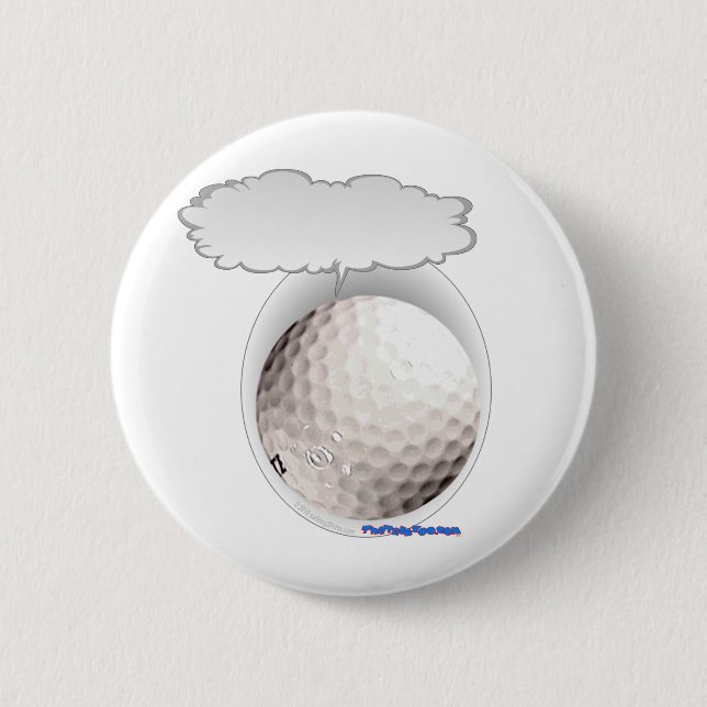 Badge Rond 5 Cm Boule de golf parlante (Devant)