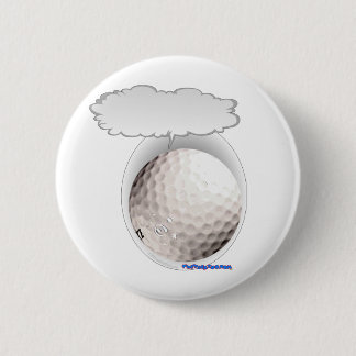Badge Rond 5 Cm Boule de golf parlante