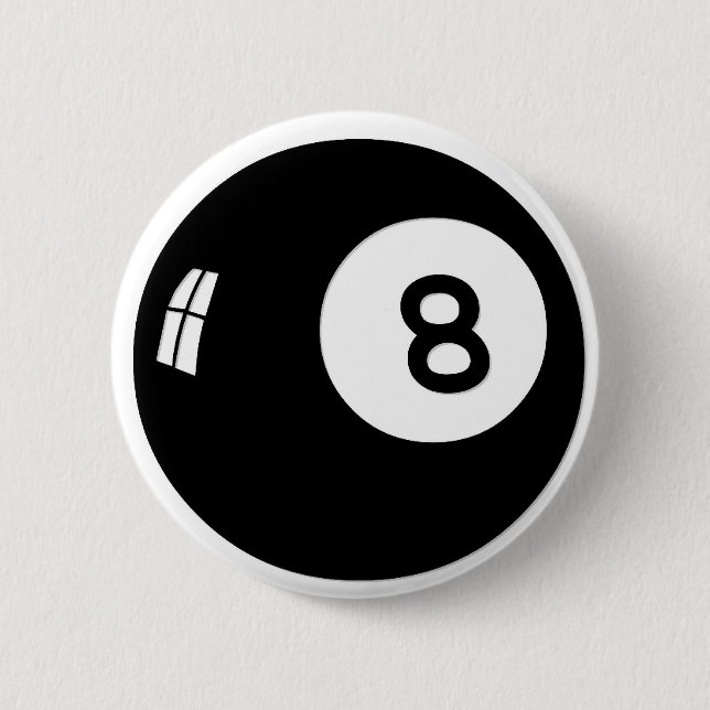 Badge Rond 5 Cm Boule de la magie 8 (Devant)