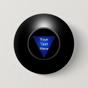 Badge Rond 5 Cm Boule de la magie 8 - votre texte
