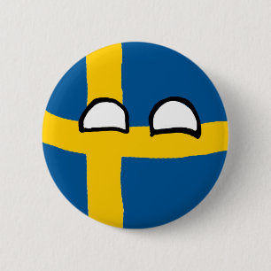 Badge Rond 5 Cm Boule de la Suède