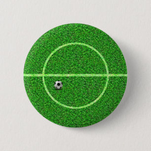 Badge Rond 5 Cm Boule de terrain de football du football - bouton