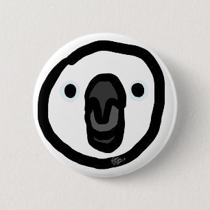 Badge Rond 5 Cm Bouleau blanc "Kohaku"