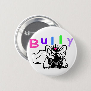 Badge Rond 5 Cm Bouledogue français French Bulldog