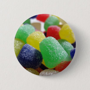 Badge Rond 5 Cm Boules de gomme en abondance