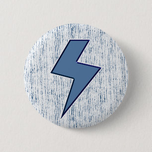 Badge Rond 5 Cm Boulon bleu