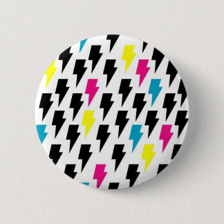 Badge Rond 5 Cm Boulons de foudre
