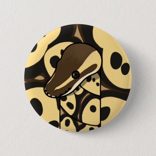 Badge Rond 5 Cm bouman287 ballon python Super Pastel Axanthic (Devant)